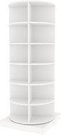 Rotating Shoe Rack, 6-Tiers Storage Shoe Rack Tower, Free Standing 360°Shoe Storage Organizer for Entryway Living Room Hallway (White, 6-Tiers)