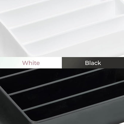 iDesign The Sarah Tanno Collection Silicone Makeup Palette Holder and Cosmetic Organizer, White