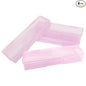 Plastic Nail Storage Manicure Tool Box, 4PCS Storage Personal Box Nail Implement Storage Box Organizer Case Box for Nail Art Pedicure Supply (Pink-4pcs, Small)