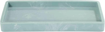 Nicole Miller - Vanity Tray, Resin Countertop Accessories, Dorm Room Essentials (Kendall Collection, Oasis)