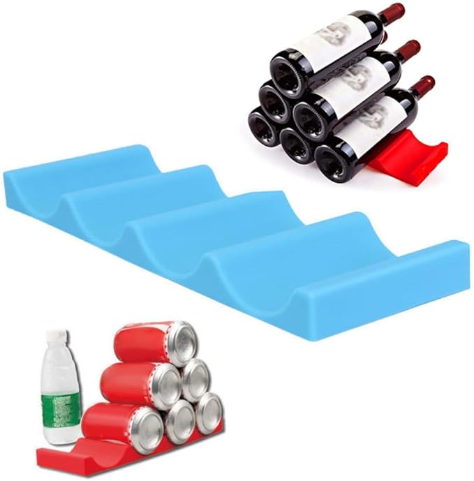 Unomor Stackable Beer Bottle Pad Fridge Storage Rack for Drink Storage Wine Rack Bottle Holder Beverage Organizer for Fridge