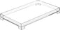 Vanity Bathroom Tray, Acrylic Rectangle Decorative Catchall Organizer Storage Tray (Medium-Clear)