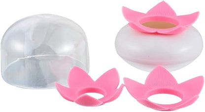 2 Pack Creative Lotus Cotton Swab Holder Q-Tips Toothpicks Holder Table Decorate Cotton Bud Storage Box Organizer