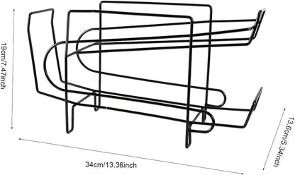 Firm Sturdy Refrigerator Storage Rack Drink Organizer for Fridge Beverage Holder Double-layer Drink Storage Rack