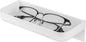Glasses Holder Wall Mounted, Self Adhesive Eyeglasses Storage Box, Sunglasses Organizer Holder for Bathroom Bedroom, Foyer (White)