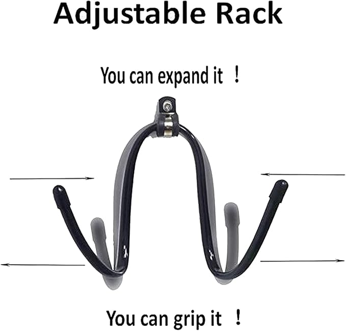 Pmsanzay Cowboy Hat Rack Organizer Display - Wall Mount Holder With Hooks - Easy to Install, Adjustable, Fits Any Hat - Screws Included - 2 Pack