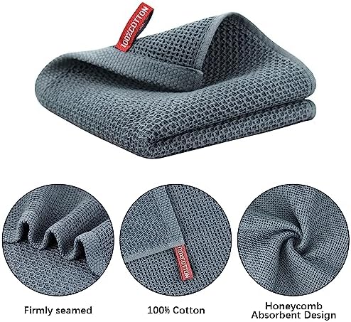 Nialnant 6 Pack Kitchen Hand Towels,100% Cotton - Image 3
