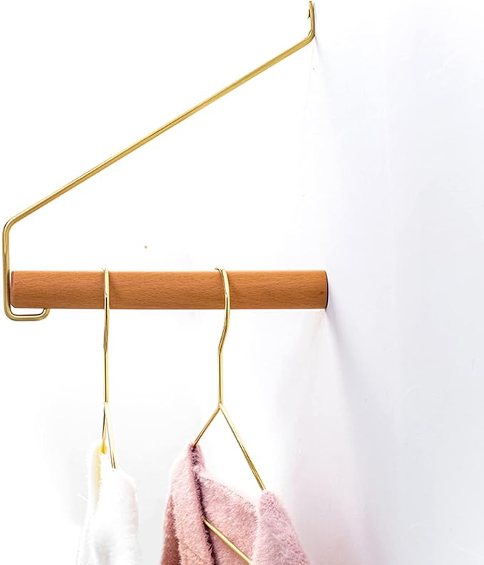 Tosnail 30 Pack 16.5" Stainless Steel Strong Wire Metal Hangers, Heavy Duty Clothes Hangers, Space Saving Closet Organizer - Gold