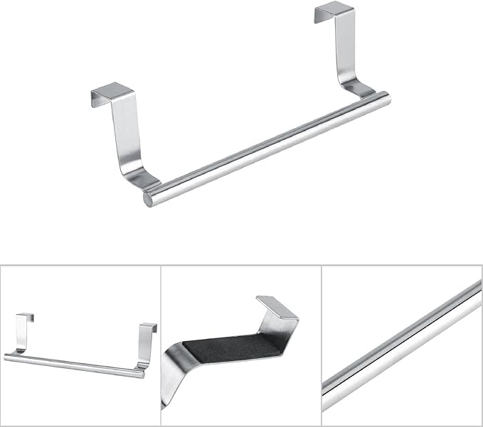 Tbest Net Der Towel Ing Rack Storage Holder Over Door Er Kitchen Bathroom (Short 47x2cm / 18.5x0.8in)