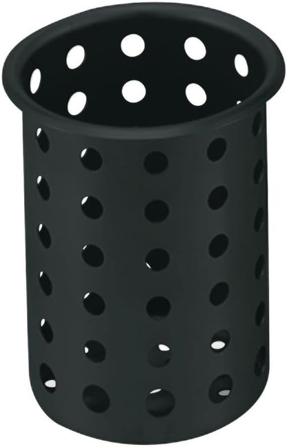 Vollrath 52633 Flatware Cylinder Black Plastic