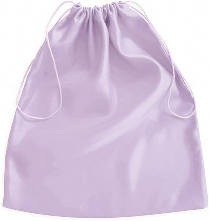 Lilac Satin Dust Bag - Extra Small to Extra Large - Silk peau de soie dust bag made in USA Light Purple (XL Landscape - 35x28")