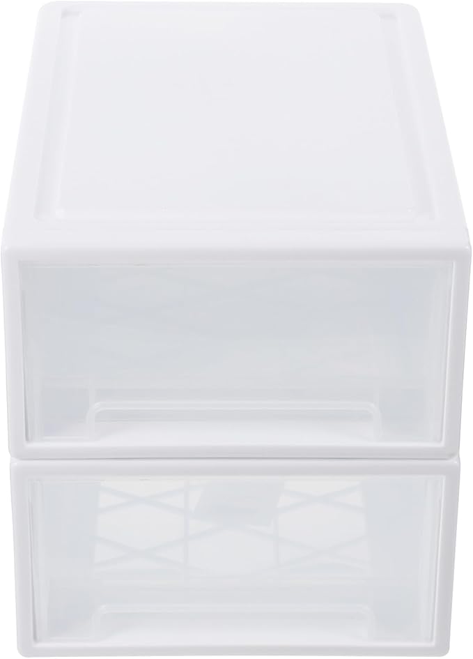 2Pcs Transparent Stackable Shoe Storage Organizer with Lids Plastic Containers for Shoes Closet Organizer Storage Boxes for Easy Access and Organization