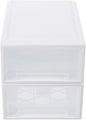 2Pcs Transparent Stackable Shoe Storage Organizer with Lids Plastic Containers for Shoes Closet Organizer Storage Boxes for Easy Access and Organization