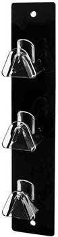 Glasses Holder 3 Tier Holder Black Acrylic Back Clear Nose Wall Mount with Hanging Hardware Retail Locations Space Saver Organizer Storage Hanger Warehouse Eyeglasses Safety by Marketing Holders