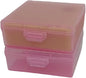 Bathroom Soap Dishes for Dr. Squatch Soap, Square Travel Soap Container with Lid, Portable Bar Soap Holder for Shower Soap Dish Box for Traveling Camping Outdoor Elimeta (2pack Pink)