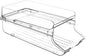 VALICLUD Transparent Beverage Can Dispenser for Refrigerator Space-saving Fridge Soda Organizer with Automatic Rolling Large Capacity Storage Rack for Kitchen Pantry and Freezer