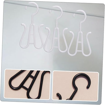 20pcs Shoe Hanger Rack Plastic Shoe Holders White Hanging Organizer Over Door Rack Storage Hooks