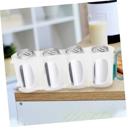 STOBAZA Soda Can Refrigerator Organizer Beverage Dispenser Bin Sturdy Drink Storage Holder for Fridge Space Saving Canned Food Container Material