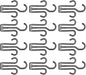 BESPORTBLE 25pcs Black Double-sided Thickened Plastic Shoe Hanger Hooks for Bike Shoes and Slippers, Multipurpose Hanging Drying Rack Organizer for Home and Indoor Storage