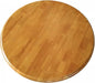 Large Lazy Susan Turntable, Wooden Round Tray Rotating for Dining Table Top Centerpiece Silent Smooth SpinBy Hand Kitchen Turntable Organizer, Easy to Clean (Teak Color, 31.5 in)