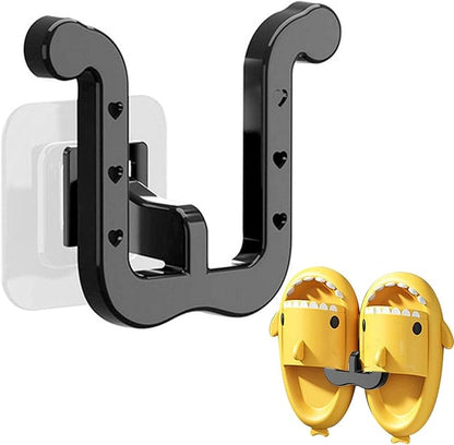 Shoes Holder Hook, Wall Adhesive Slipper Holder, Space-Saving Shoe Hook, Wall-Mounted Flip-Flop Holder, Slippers Hanging Hook Rack, Modern Non-Drilling Footwear Organizer for Entryway, Closet, Dorm