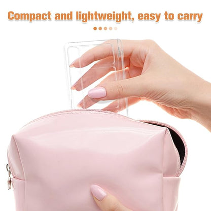 Lurrose Empty Lipstick Palette DLY Makeup Box for Women Portable Eyeshadow Pan Powder Blush Palette Dispensing Storage Boxes Transparent Highlighters Container