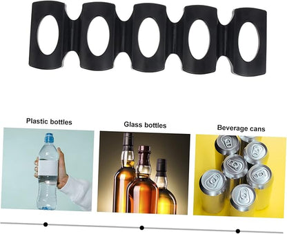 Amosfun 3pcs Silicone Beer Mat Dispenser for Refrigerator Flexible Beverage Rack for Cans and Bottles - Design for Easy Organization Dishwasher Safe for Home and Parties