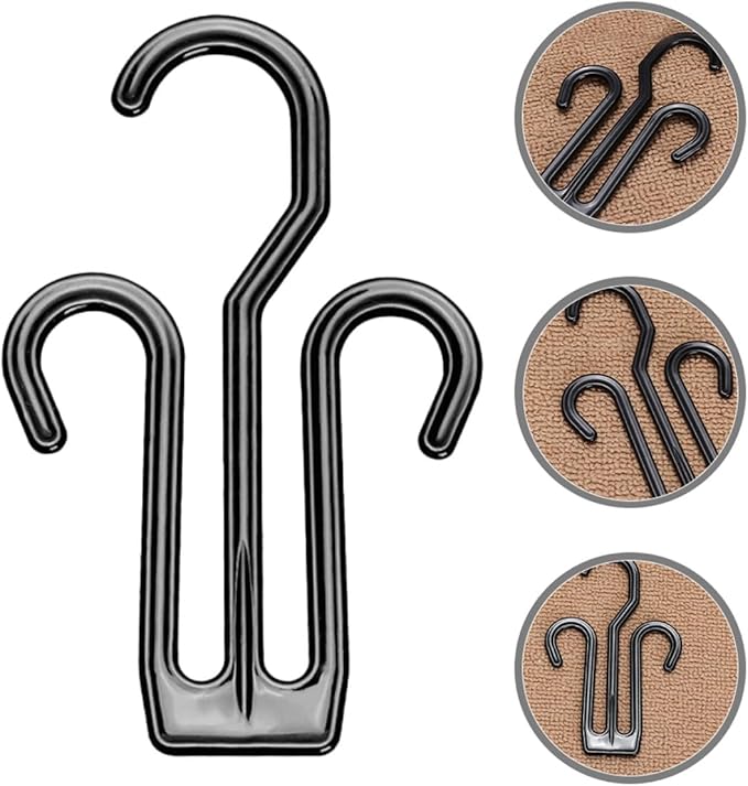 GLEAVI 25pcs Plastic Slipper Drying Racks with Double-sided Thickened Hooks Hanging Shoe Organizer for Sports Shoes for Bike Rear and Closet Storage