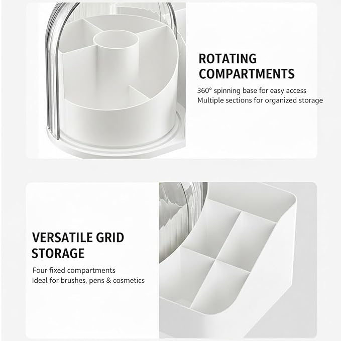 Makeup Organizer with Drawers,Large Capacity Perfume Organizer,Vanity,Bathroom,Bedroom Countertop Storage for Cosmetics, Perfume, Brushes, Eyeshadow, Skincare,Lipstick, Nail Polish (White-Large)