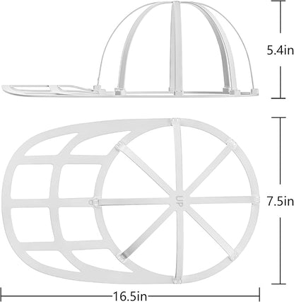 Hat Washer Cage, Snap-Lock Design, Foldable & Portable for Washing Machine Dryer Dishwasher