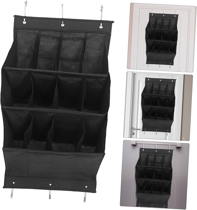 IMIKEYA Hanging Shoe Organizer with Space Saving Wall Rack for Sneakers and Accessories Easy Installation Over Door Storage for Closets and
