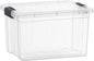 Superio Deep Storage Organizer Bin with Lid X-Deep Small Clear Storage Box with Latch for Home, Kitchen, Garage- Store, Food, Supplies, and Hair Accessories (4.75 Quart)