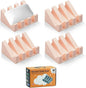 Self Draining Soap Dish Holder,Silicone Soap Dish,for Bathroom,Kitchen, Sponges，Can Extend Soap Life，Keep Soap Bars Dry and Easy Cleaning (N-Pink,4-Pack)