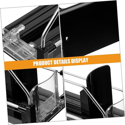 Ipetboom 2pcs Automatic Pusher Drinks Organizer for Refrigerator Stable Material Soda Can Dispenser Easy Install Fridge Beverage Organizer for Efficient Pantry Storage