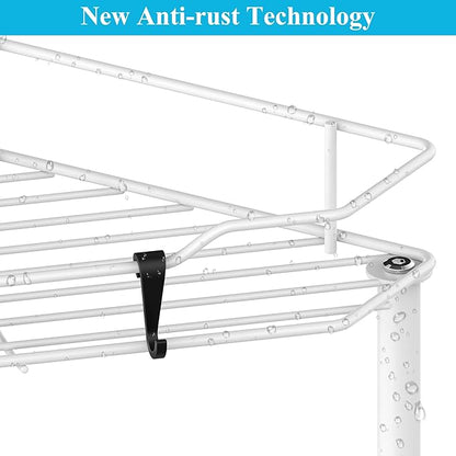 HuggieGems 3 Tier Floor Standing Corner Shower Caddy Organizer Shelf with Hooks, Bathroom Shelves Stand Rack, White
