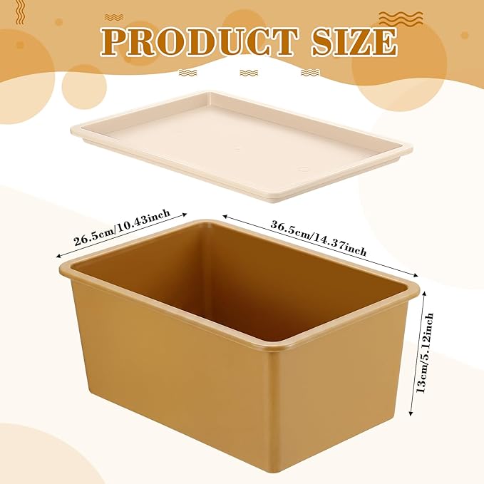 Menkxi 4 Pcs Storage Bins with Lids Plastic Stackable Containers for Organizing Shelves Christmas Ornament Box Baskets(Mixed Color,Large)