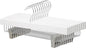 Amazon Basics Durable Wooden Pants and Skirt Hangers with Clips, Closet Organizer, White, 10-Pack