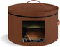 Samplife Hat Box,Hat Storage Box,Stackable Round Brim Hats Organizer Bag Container for Closet,Travel Hat Boxes for Women, Cowboy Hat Organizer, FoldableTravel Cap Boxes (04-Brown, 16.5" D x 10.5" H)