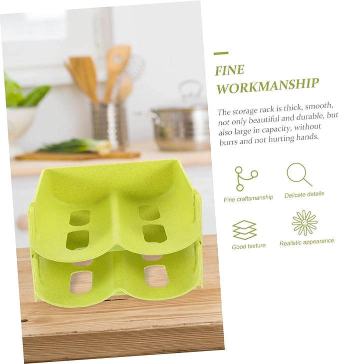 Ciieeo 4pcs Stackable Can Organizer Drink Storage Rack for Refrigerator Pantry Cabinet