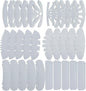 30 Pcs Baseball Caps Inserts Shapers, 6 Design Cardboard Hat Support Brim Holder Universal Cap Inner Liner for Home Store Display Stand,White