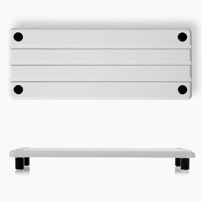 Razborci 2 Pack Fast Drying Water Absorbing Diatomite Stone Mat Tray for Kitchen & Bathroom Counter - Instant Dry Sink Caddy Organizer - Vanity Holder for Soap and Sponge – White 10" x 4"