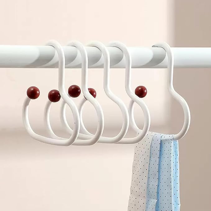 6PCS Bra Hanger for Thick Plastic Closet, Tank Top Organizer 6 Heart Hooks Capacity Space Saving Hanger Closet Organizers and Storage for Tank Top, Hats, Scarf etc. (White Heart,6)