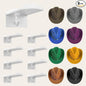 3.0 Inch Hat Hooks for Wall (8 Pack) – Strong Adhesive Cowboy Hat Rack with Anti-Slip Teeth, Cap Holder & Wide Brim Hat Organizer, Strong Hold Hat Hangers for Baseball Caps, Western Room Décor – White
