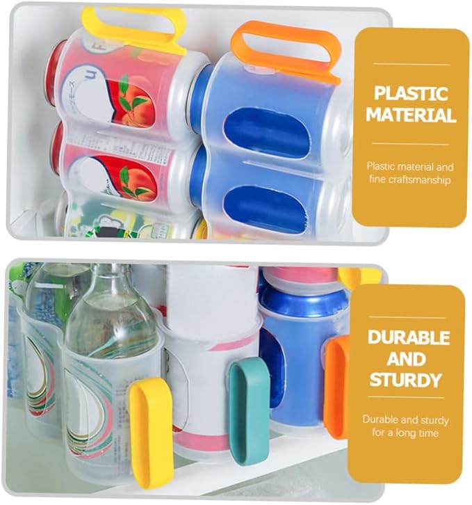 PRETYZOOM 3pcs Slot Can Organizer for Fridge Soda Dispenser Can Holder Daily Use Beverage Dispenser Home Accessory