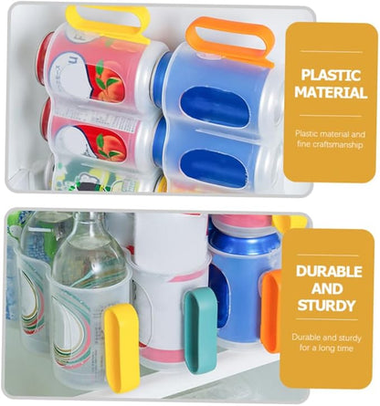 PRETYZOOM 3pcs Slot Can Organizer for Fridge Soda Dispenser Can Holder Daily Use Beverage Dispenser Home Accessory