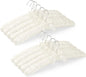 Women's Clothing Padded Hangers, 15 Inch Satin Hangers, Thick Foam Padding, No Shoulder Pads, for Sweaters, Suits, Wedding Dresses, Fine Cashmere (Pack of 10)