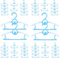 Baby Hangers for Nursery Closet 40 Pack Plastic Kids Clothes Hanger Space Saving Non Slip Extendable Toddler 11-14” Adjustable Hangers Heavy Duty Clothing Infant Hanger Bulk, Blue