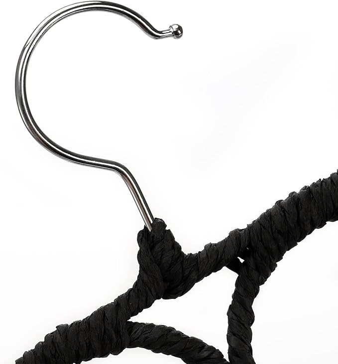 Tosnail Pack of 2 Scarf Hanger Holder Organizer Space Saver for Tie, Belt, Scarves, Socks - Black