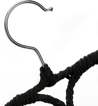 Tosnail Pack of 2 Scarf Hanger Holder Organizer Space Saver for Tie, Belt, Scarves, Socks - Black