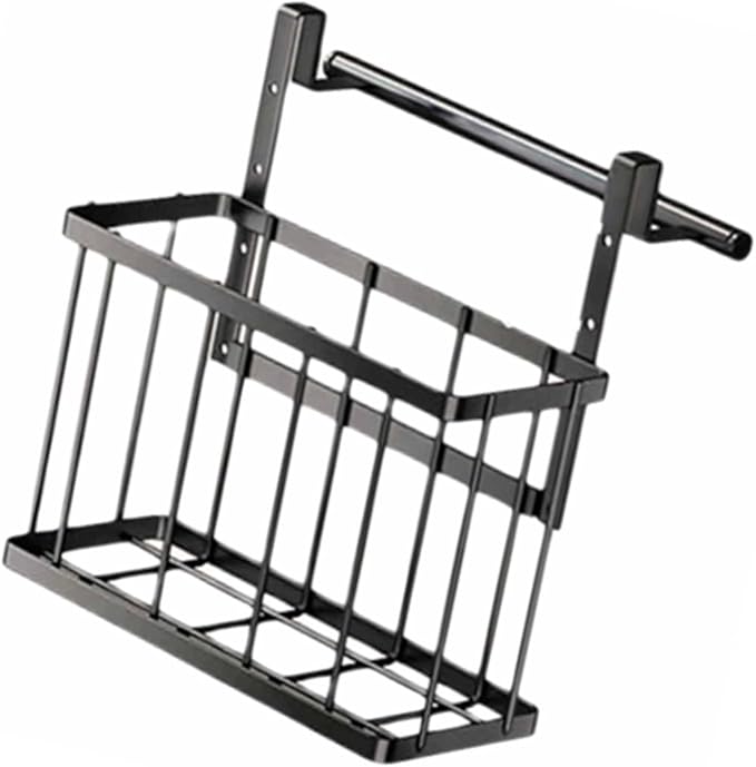 XISAOK Over The Cabinet Door Organiser Storage Basket with Adjustable Heights for Kitchen and Bathroom Home Organization Tool